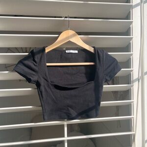Zara Scoop Neck Top